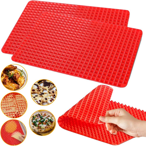 Silicone baking mat red - 2,
