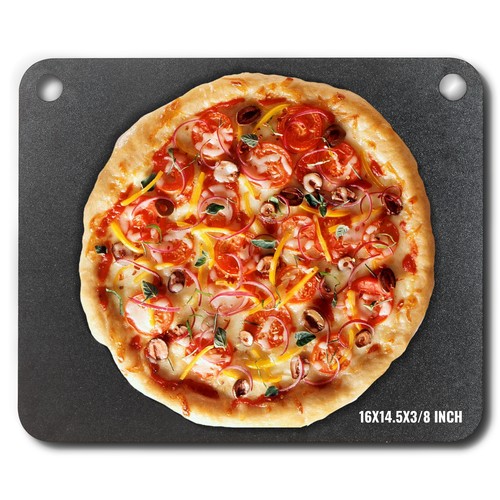 Pizza steel x14 - steel, 16"x14.5"x3/8"