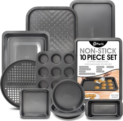 Non stick piece bakeware - 10-piece,