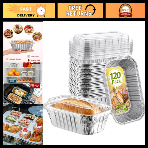 120 pack mini aluminum loaf - 120,